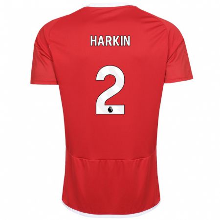 Kandiny Damen Lyndsey Harkin #2 Rot Heimtrikot Trikot 2023/24 T-Shirt
