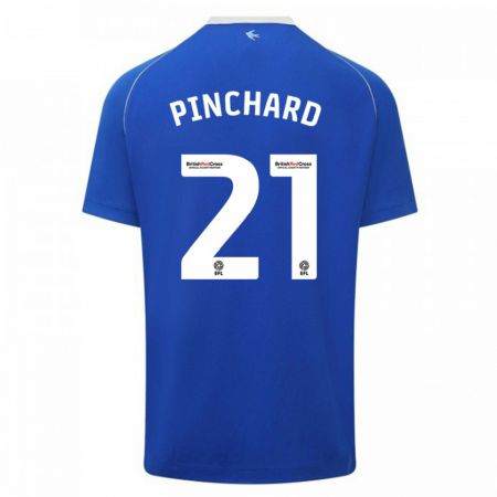Kandiny Damen Cerys Pinchard #21 Blau Heimtrikot Trikot 2023/24 T-Shirt