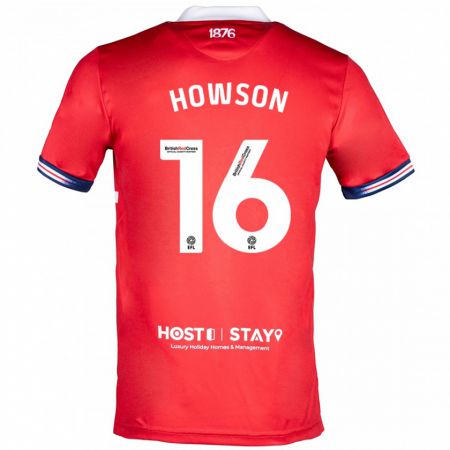 Kandiny Damen Jonathan Howson #16 Rot Heimtrikot Trikot 2023/24 T-Shirt