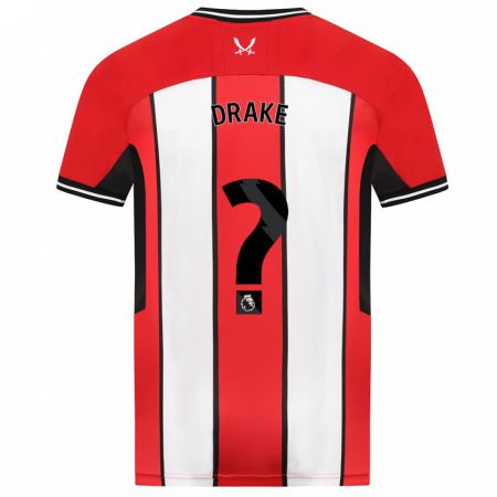 Kandiny Damen Ben Drake #0 Rot Heimtrikot Trikot 2023/24 T-Shirt