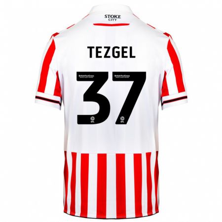 Kandiny Damen Emre Tezgel #37 Rot-Weiss Heimtrikot Trikot 2023/24 T-Shirt