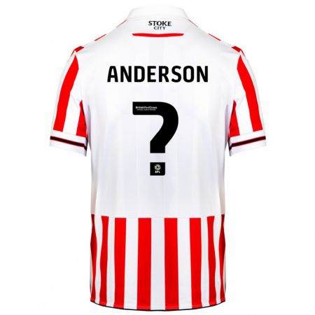 Kandiny Damen Freddie Anderson #0 Rot-Weiss Heimtrikot Trikot 2023/24 T-Shirt
