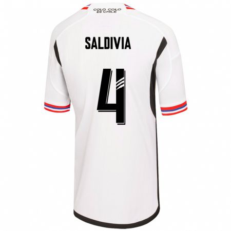 Kandiny Damen Alan Saldivia #4 Weiß Heimtrikot Trikot 2023/24 T-Shirt