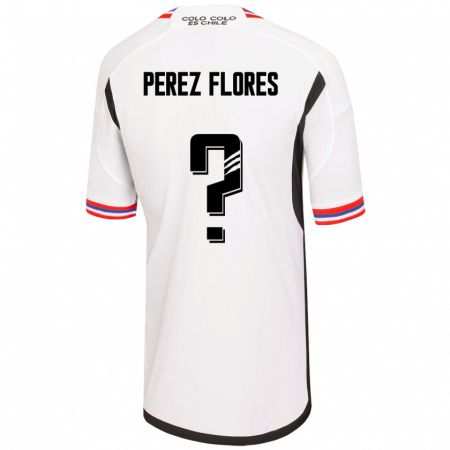 Kandiny Damen Benjamín Pérez Flores #0 Weiß Heimtrikot Trikot 2023/24 T-Shirt