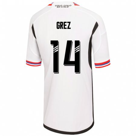 Kandiny Damen Javiera Grez #14 Weiß Heimtrikot Trikot 2023/24 T-Shirt