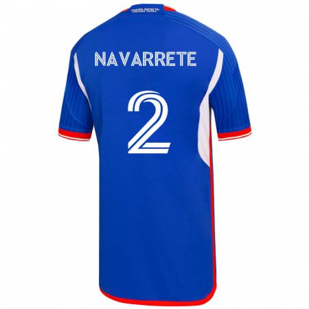 Kandiny Damen Daniel Navarrete #2 Blau Heimtrikot Trikot 2023/24 T-Shirt