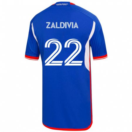 Kandiny Damen Matías Zaldivia #22 Blau Heimtrikot Trikot 2023/24 T-Shirt