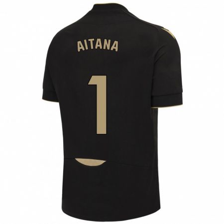 Kandiny Damen Aitana #1 Schwarz Auswärtstrikot Trikot 2023/24 T-Shirt