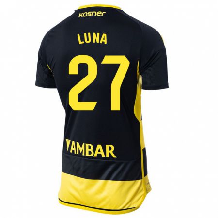 Kandiny Damen Marcos Luna #27 Schwarz Gelb Auswärtstrikot Trikot 2023/24 T-Shirt
