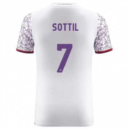 Kandiny Damen Riccardo Sottil #7 Weiß Auswärtstrikot Trikot 2023/24 T-Shirt