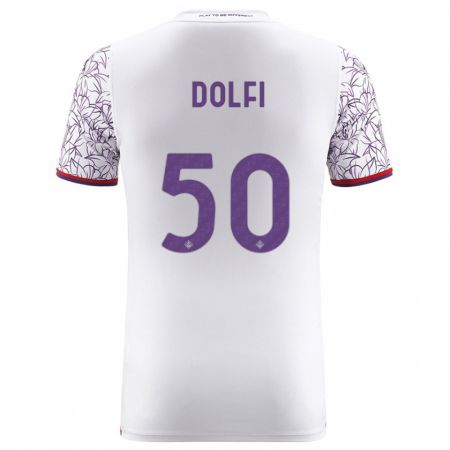 Kandiny Damen Brando Dolfi #50 Weiß Auswärtstrikot Trikot 2023/24 T-Shirt