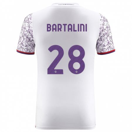 Kandiny Damen Viola Bartalini #28 Weiß Auswärtstrikot Trikot 2023/24 T-Shirt