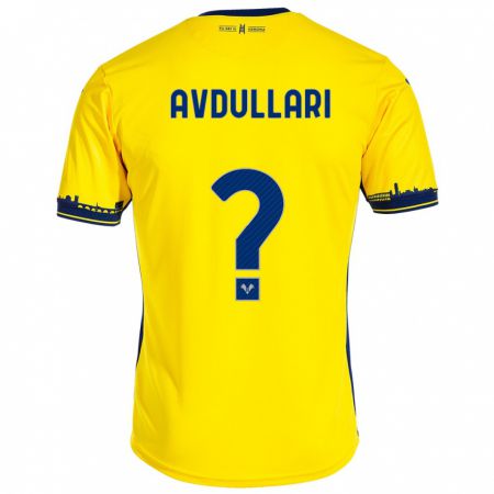 Kandiny Damen Davide Avdullari #0 Gelb Auswärtstrikot Trikot 2023/24 T-Shirt