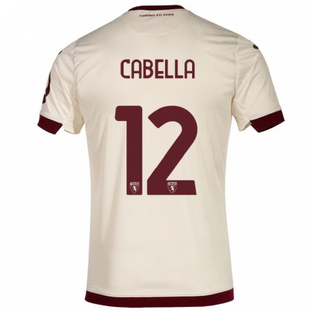 Kandiny Damen Matteo Cabella #12 Sekt Auswärtstrikot Trikot 2023/24 T-Shirt