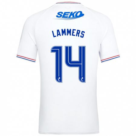 Kandiny Damen Sam Lammers #14 Weiß Auswärtstrikot Trikot 2023/24 T-Shirt