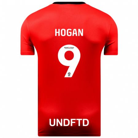 Kandiny Damen Scott Hogan #9 Rot Auswärtstrikot Trikot 2023/24 T-Shirt