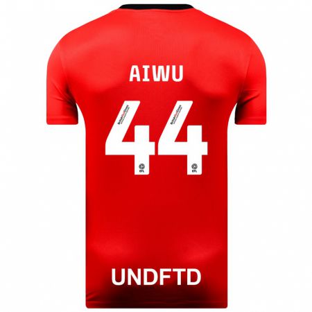 Kandiny Damen Emanuel Aiwu #44 Rot Auswärtstrikot Trikot 2023/24 T-Shirt