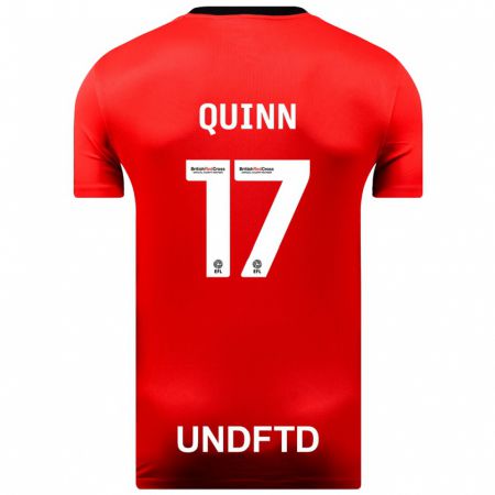 Kandiny Damen Lucy Quinn #17 Rot Auswärtstrikot Trikot 2023/24 T-Shirt