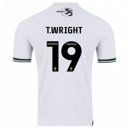 Kandiny Damen Tyreik Wright #19 Weiß Auswärtstrikot Trikot 2023/24 T-Shirt