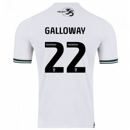 Kandiny Damen Brendan Galloway #22 Weiß Auswärtstrikot Trikot 2023/24 T-Shirt