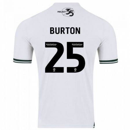 Kandiny Damen Callum Burton #25 Weiß Auswärtstrikot Trikot 2023/24 T-Shirt