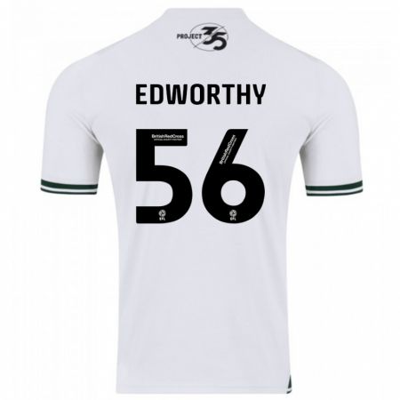 Kandiny Damen Kieran Edworthy #56 Weiß Auswärtstrikot Trikot 2023/24 T-Shirt