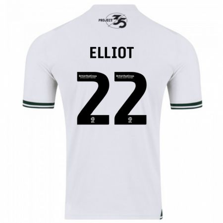 Kandiny Damen Emily Elliot #22 Weiß Auswärtstrikot Trikot 2023/24 T-Shirt
