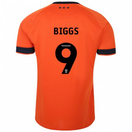 Kandiny Damen Maddie Biggs #9 Orangefarben Auswärtstrikot Trikot 2023/24 T-Shirt