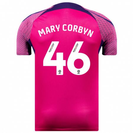 Kandiny Damen Mary Corbyn #46 Lila Auswärtstrikot Trikot 2023/24 T-Shirt