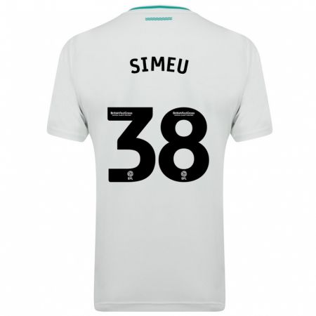 Kandiny Damen Dynel Simeu #38 Weiß Auswärtstrikot Trikot 2023/24 T-Shirt