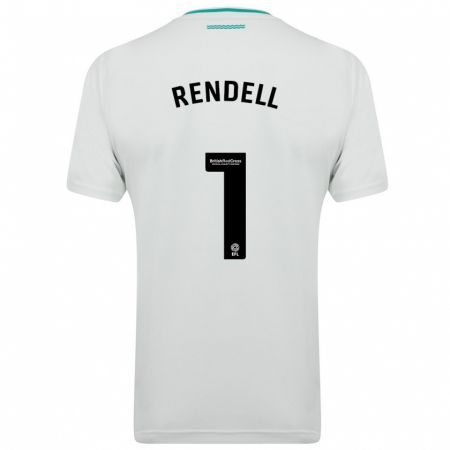 Kandiny Damen Kayla Rendell #1 Weiß Auswärtstrikot Trikot 2023/24 T-Shirt