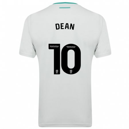 Kandiny Damen Rianna Dean #10 Weiß Auswärtstrikot Trikot 2023/24 T-Shirt