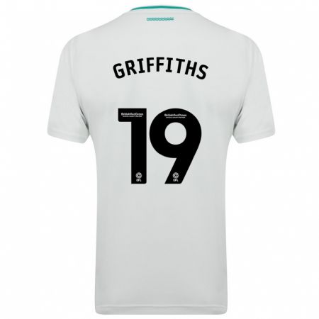 Kandiny Damen Alice Griffiths #19 Weiß Auswärtstrikot Trikot 2023/24 T-Shirt
