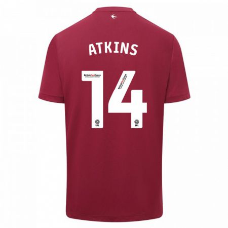 Kandiny Damen Zoe Atkins #14 Rot Auswärtstrikot Trikot 2023/24 T-Shirt