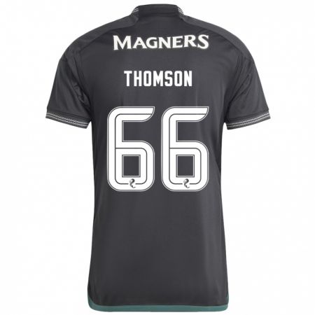 Kandiny Damen Corey Thomson #66 Schwarz Auswärtstrikot Trikot 2023/24 T-Shirt