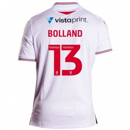 Kandiny Damen Charlotte Bolland #13 Weiß Auswärtstrikot Trikot 2023/24 T-Shirt