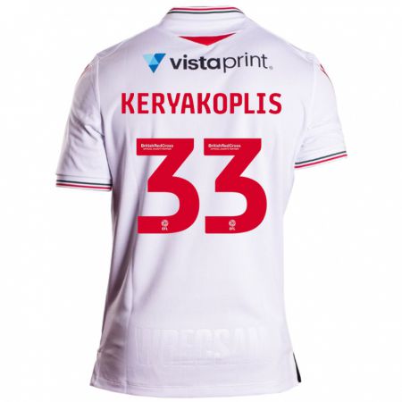 Kandiny Damen Hannah Keryakoplis #33 Weiß Auswärtstrikot Trikot 2023/24 T-Shirt