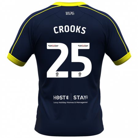 Kandiny Damen Matt Crooks #25 Marine Auswärtstrikot Trikot 2023/24 T-Shirt