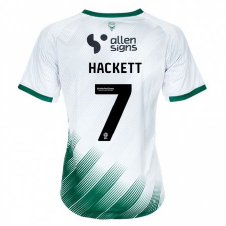 Kandiny Damen Reeco Hackett #7 Weiß Auswärtstrikot Trikot 2023/24 T-Shirt
