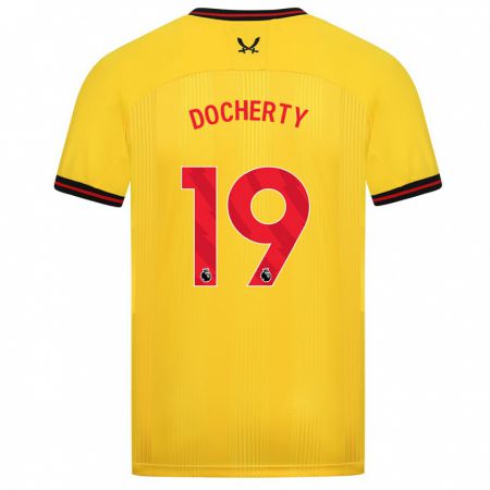 Kandiny Damen Charley Docherty #19 Gelb Auswärtstrikot Trikot 2023/24 T-Shirt