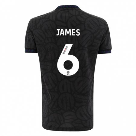 Kandiny Damen Matty James #6 Schwarz Auswärtstrikot Trikot 2023/24 T-Shirt