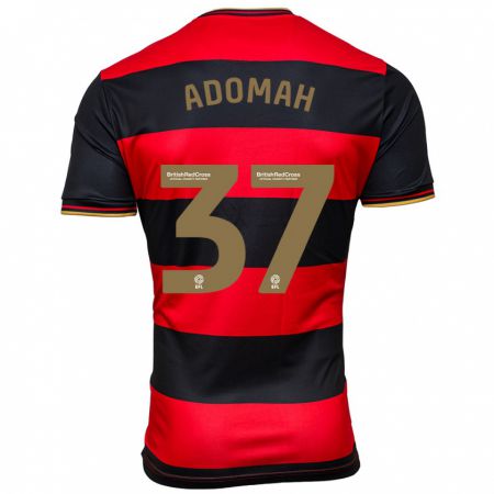 Kandiny Damen Albert Adomah #37 Schwarz Rot Auswärtstrikot Trikot 2023/24 T-Shirt
