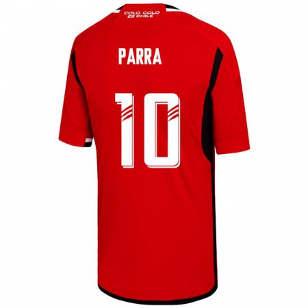 Kandiny Damen Pablo Parra #10 Rot Auswärtstrikot Trikot 2023/24 T-Shirt