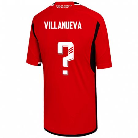 Kandiny Damen Eduardo Villanueva #0 Rot Auswärtstrikot Trikot 2023/24 T-Shirt