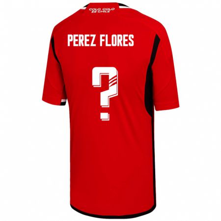 Kandiny Damen Benjamín Pérez Flores #0 Rot Auswärtstrikot Trikot 2023/24 T-Shirt