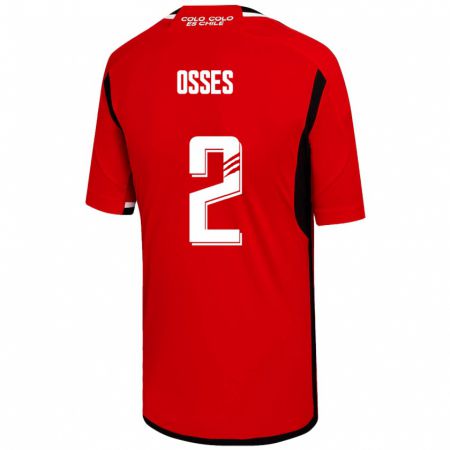 Kandiny Damen Martina Osses #2 Rot Auswärtstrikot Trikot 2023/24 T-Shirt