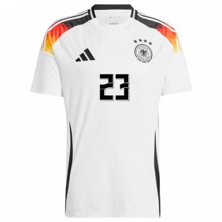 Kandiny Kinder Deutschland Emre Can #23 Weiß Heimtrikot Trikot 24-26 T-Shirt