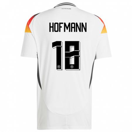 Kandiny Kinder Deutschland Jonas Hofmann #18 Weiß Heimtrikot Trikot 24-26 T-Shirt