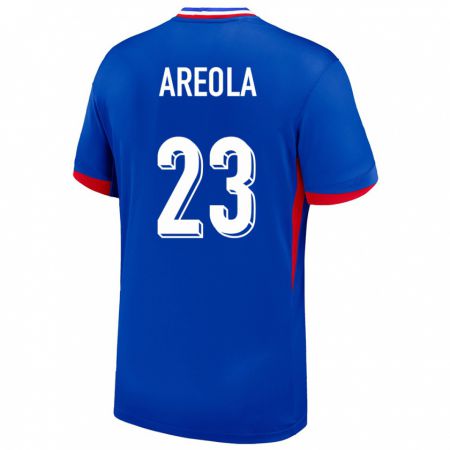 Kandiny Kinder Frankreich Alphonse Areola #23 Blau Heimtrikot Trikot 24-26 T-Shirt