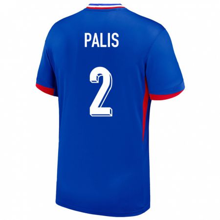 Kandiny Kinder Frankreich Ella Palis #2 Blau Heimtrikot Trikot 24-26 T-Shirt